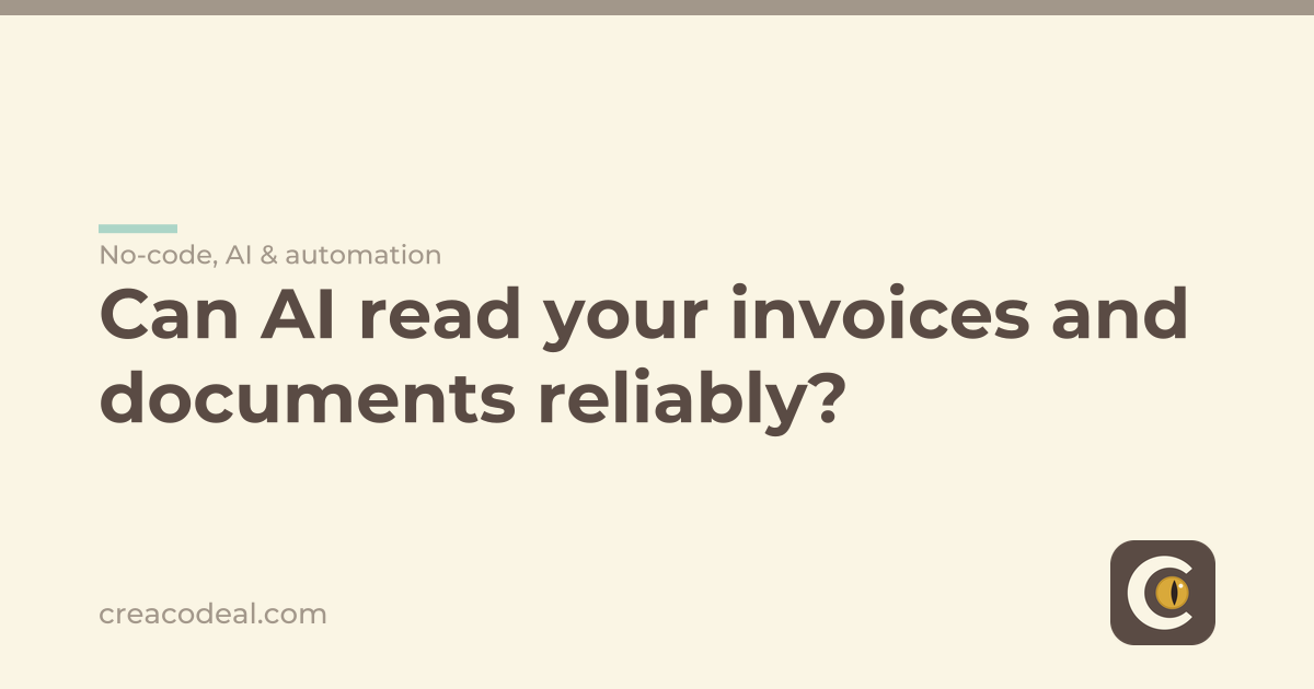 Can AI read your invoices and documents reliably?