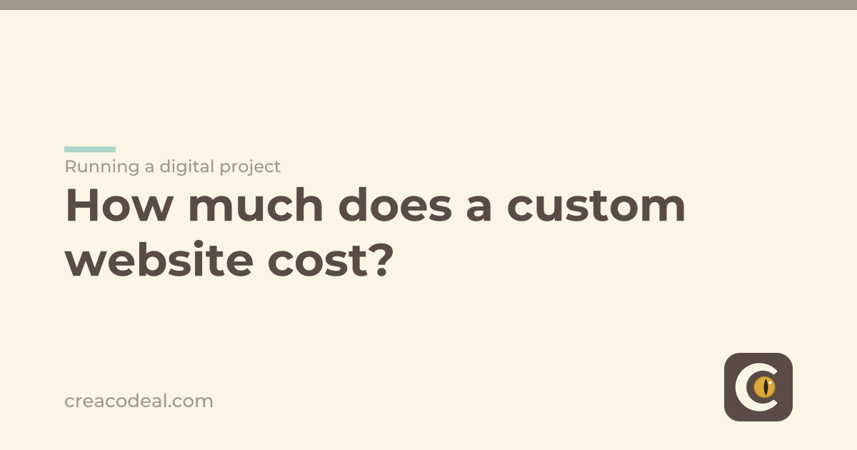 How much does a custom website cost?