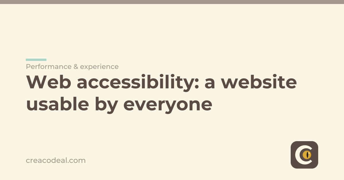 Web accessibility: a website usable by everyone